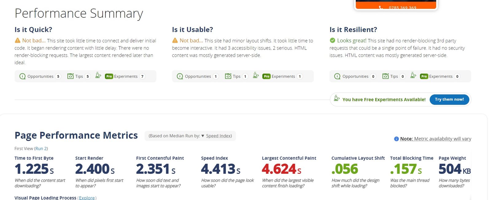 WebPageTest